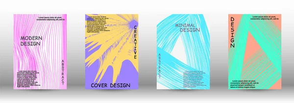 Een set van moderne covers. — Stockvector