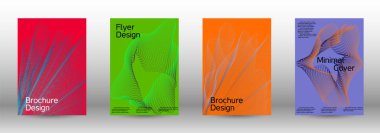 En az vektör tasarım kapakları.