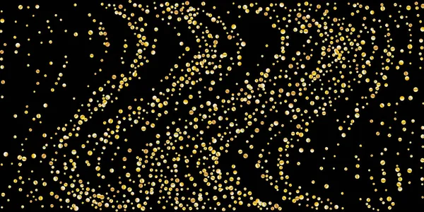 Gouden glitter confetti — Stockvector