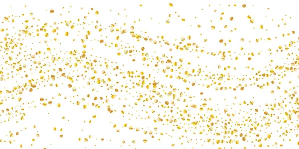 Goldenes Glitzerkonfetti — Stockvektor
