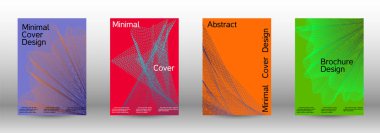 En az vektör tasarım kapakları.