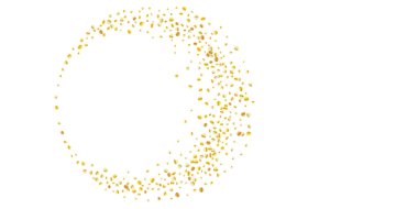 Altın parıltılı konfeti