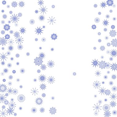 Düşen kar taneleri ile yeni yıl arka plan vektör