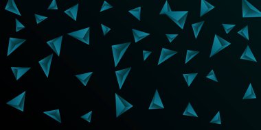 Üçgen arka plan. Üçgen kristallerin soyut bileşimi.