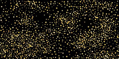 Altın parıltılı konfeti