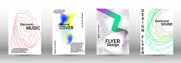 Een set moderne abstracte covers. — Stockvector
