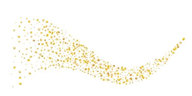 Altın parıltılı konfeti