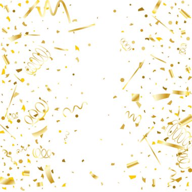 Altın konfeti. Altın doku glitter.