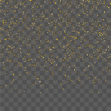 Altın parıltılı konfeti. 