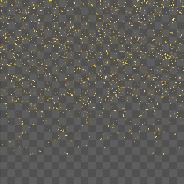 Altın parıltılı konfeti. 