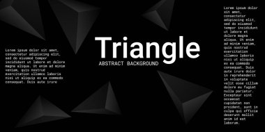 Üçgen arka plan. Üçgen kristallerin soyut bileşimi.