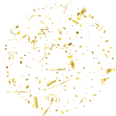 Altın konfeti. Altın doku glitter.