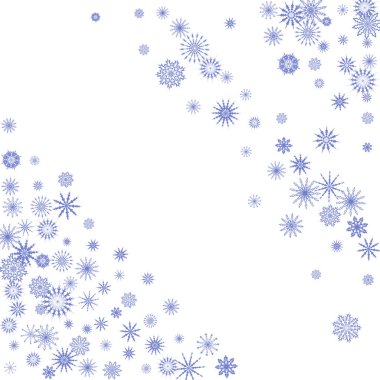 Düşen kar taneleri ile yeni yıl arka plan vektör