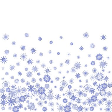 Düşen kar taneleri ile yeni yıl arka plan vektör