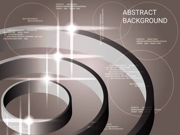 Cercles volume scintillement sur fond. — Image vectorielle