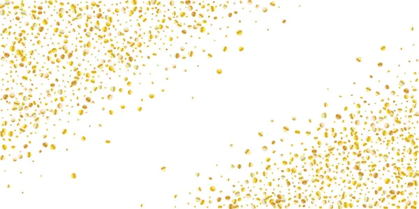 Zlaté třpytky konfety — Stockový vektor