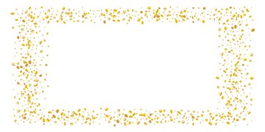 Altın parıltılı konfeti