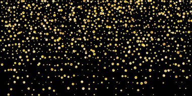 Altın parıltılı konfeti