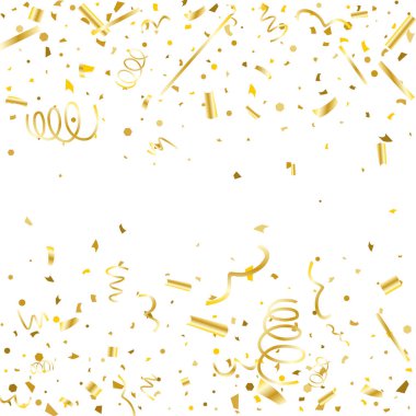 Altın konfeti. Altın doku glitter.