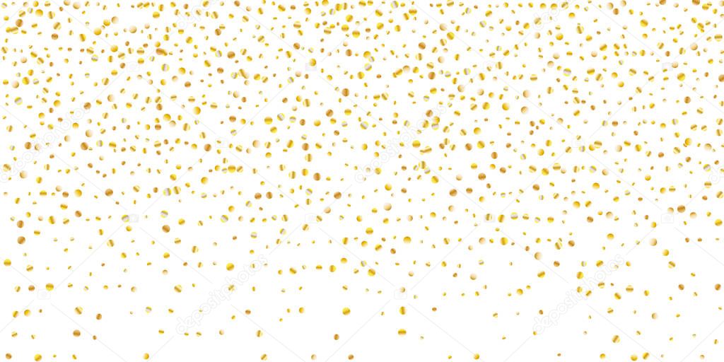 Golden glitter confetti