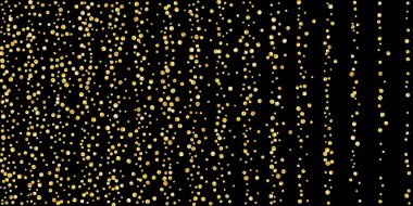 Altın parıltılı konfeti