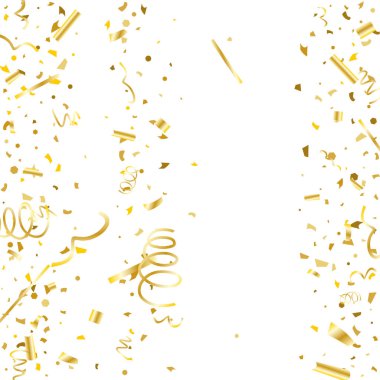 Altın konfeti. Altın doku glitter.