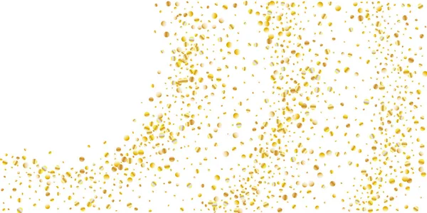 Золотий блиск конфетті — стоковий вектор