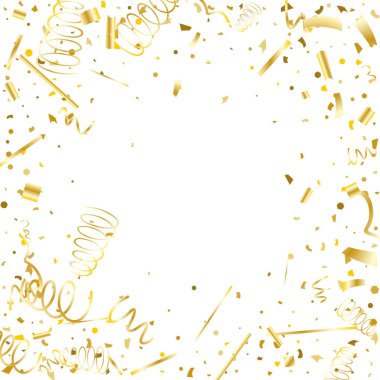 Altın konfeti. Altın doku glitter.