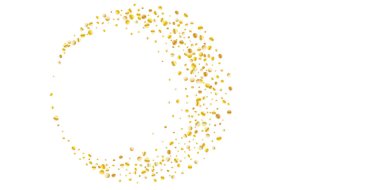 Altın parıltılı konfeti