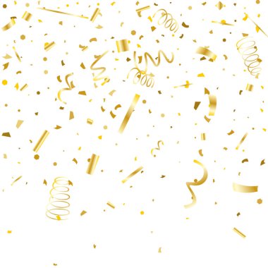 Altın konfeti. Altın doku glitter.