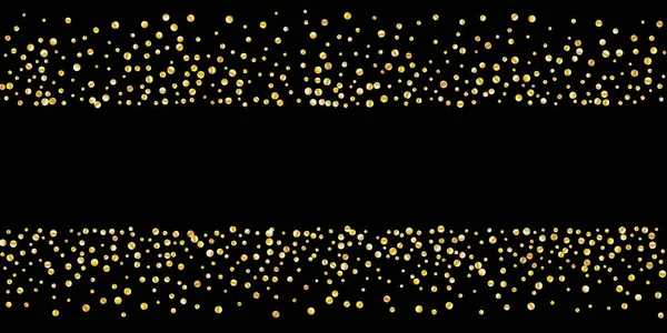 Arany csillámos konfetti — Stock Vector