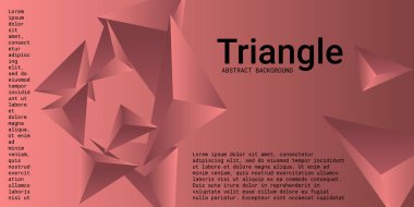 Üçgen arka plan. 3D üçgenlerin soyut bileşimi.