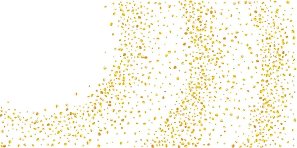 Confeti brillo dorado — Vector de stock