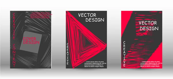 Um conjunto de capas modernas . — Vetor de Stock