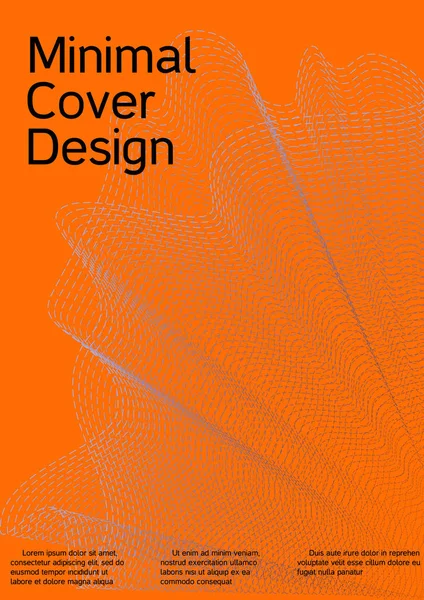 Дизайн обкладинки. Сучасний яскраво-помаранчевий фон . — стоковий вектор