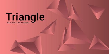 Üçgen arka plan. Üçgen kristallerin soyut bileşimi.