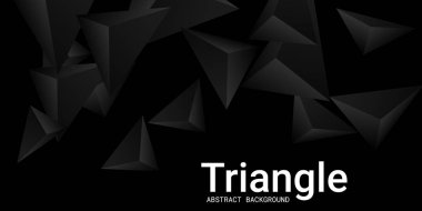 Üçgen arka plan. 3D üçgenlerin soyut bileşimi.