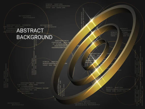 Cercles métalliques scintillent sur le fond . — Image vectorielle