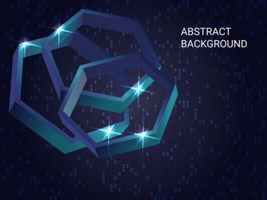 Arka planda çokgen hacmi parlaklığı.