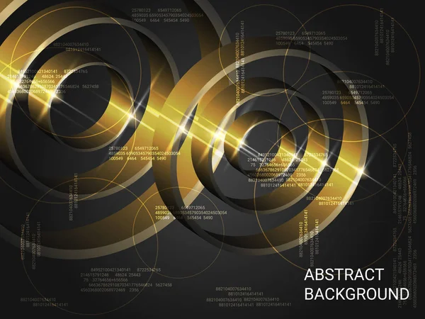 Geometric circles sparkle on the background. — Stock Vector