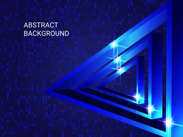 Arka planda üçgen metal parıldıyor.