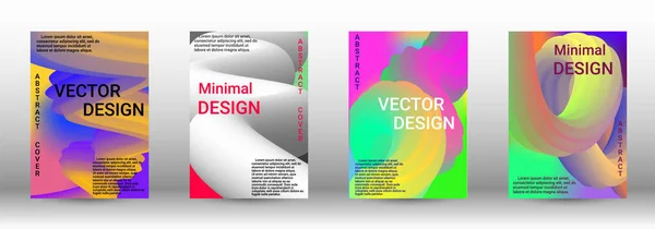 Minimum vector coverage. Set of abstract covers. — Stock Vector