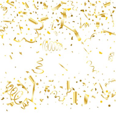 Altın konfeti. Altın doku glitter.