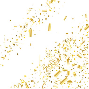 Altın konfeti. Altın doku glitter.