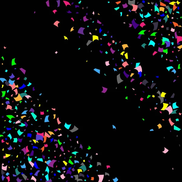 Colorful confetti on white background. — Stock Vector