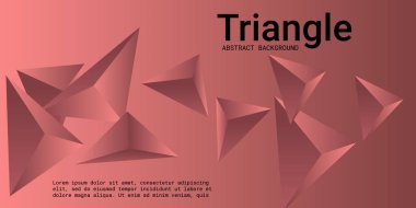 Üçgen arka plan. Üçgen piramitlerin soyut bileşimi.