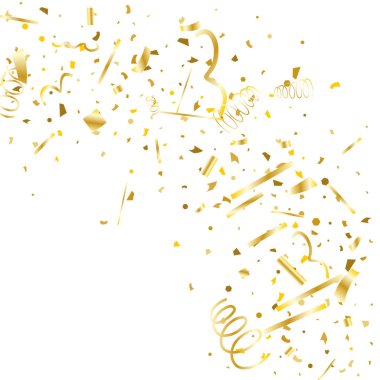 Altın konfeti. Altın doku glitter.