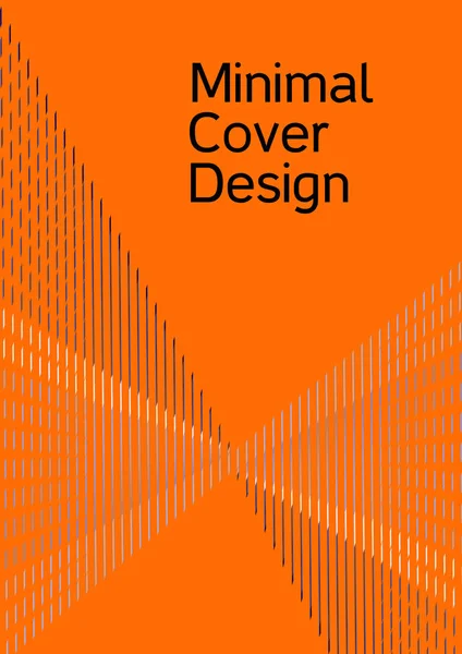 Omslag voor ontwerpen. Moderne helder oranje achtergrond. — Stockvector