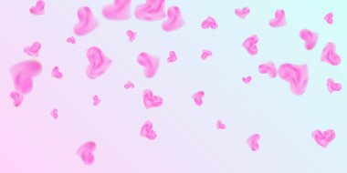 Sevgililer Günü için konfeti kalpleri.