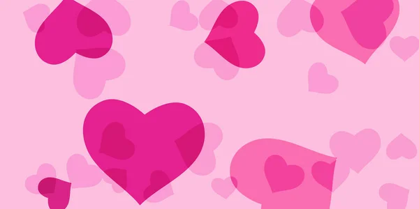 Confetti al cuore rosa — Vettoriale Stock